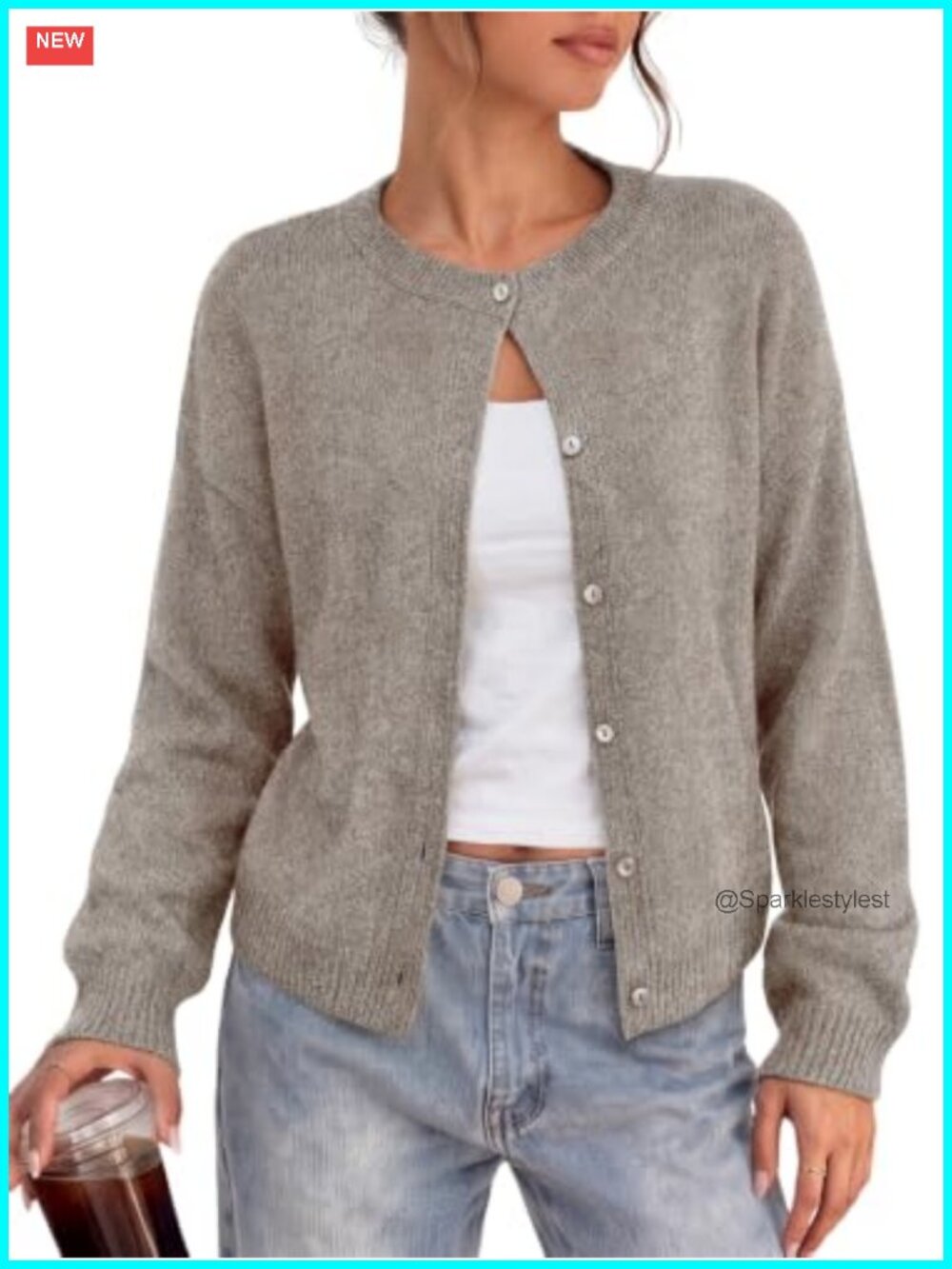 Oversized Button Down Cardigan Sweater Soft Blend Fall Winter